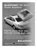 Blaupunkt PA-2100 - Owners Manual